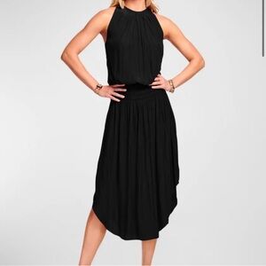 Ramy Brook Audrey Black Midi Dress NWT